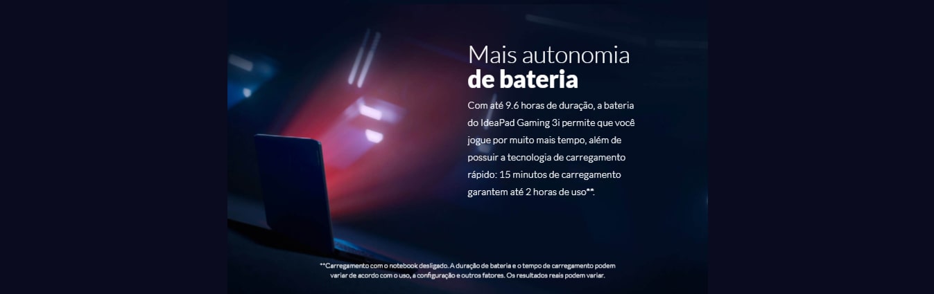 Noteboook Gamer Lenovo Ideapad Gaming 3i Intel Core i5-10300H 8GB 256GB SSD GeForce GTX 1650 4GB 15,6 Full HD Linux, Azul